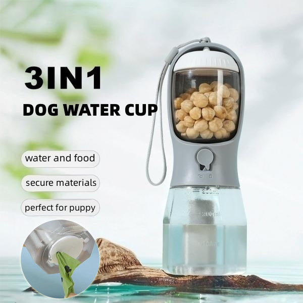 Water Cup Drinking Food and Garbage Bag 3 in 1
