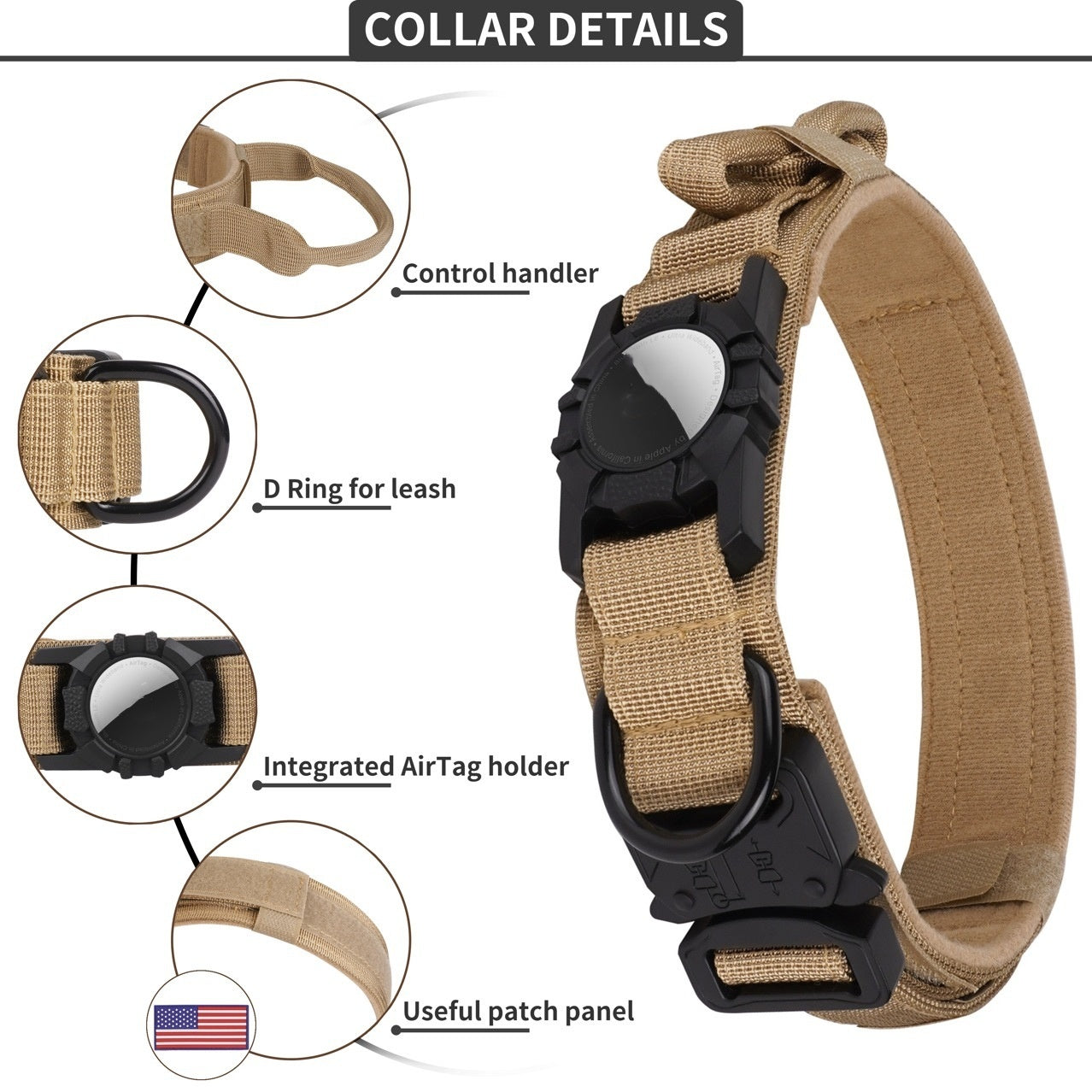 Waterproof Dog Collar Airtag