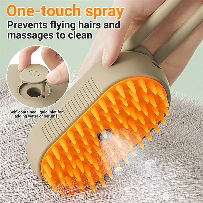 Electric message Brush with Steam Spray