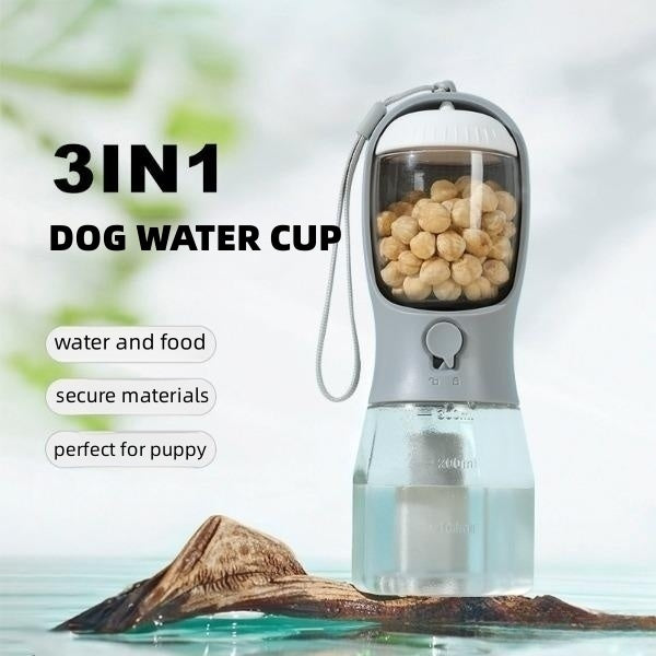 Water Cup Drinking Food and Garbage Bag 3 in 1