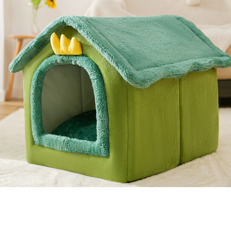 Foldable Doghouse Winter Villa