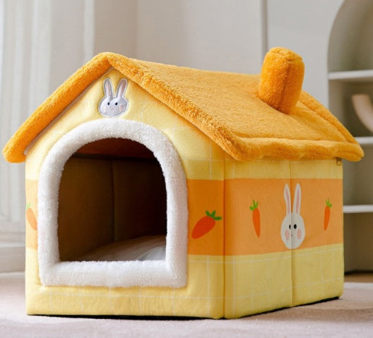 Foldable Doghouse Winter Villa