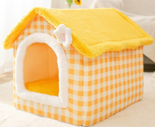 Foldable Doghouse Winter Villa
