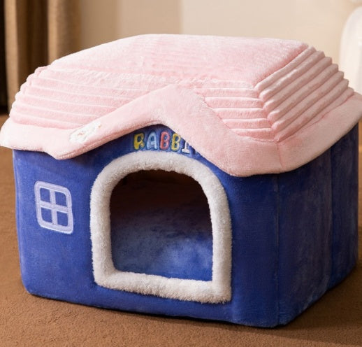 Foldable Doghouse Winter Villa