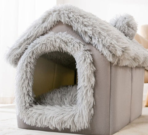Foldable Doghouse Winter Villa