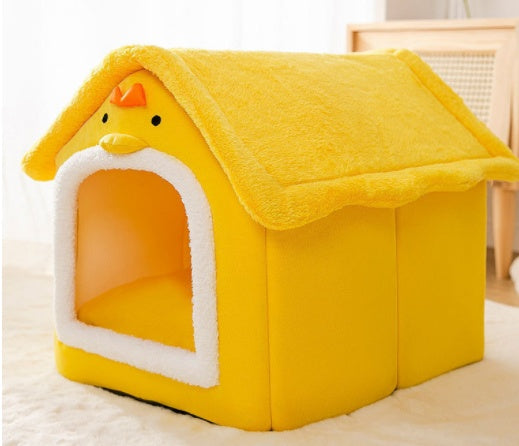 Foldable Doghouse Winter Villa