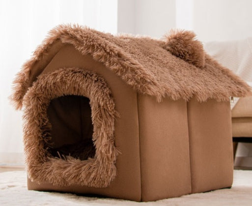 Foldable Doghouse Winter Villa