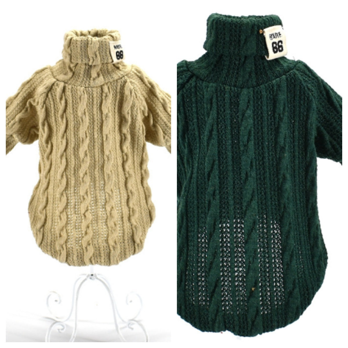 Dog Sweater Turtleneck Warm Cotton For Puppy