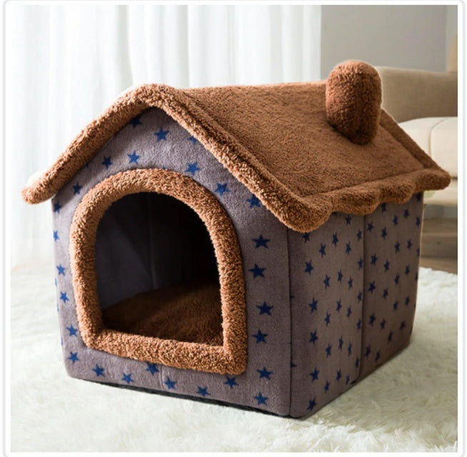 Foldable Doghouse Winter Villa