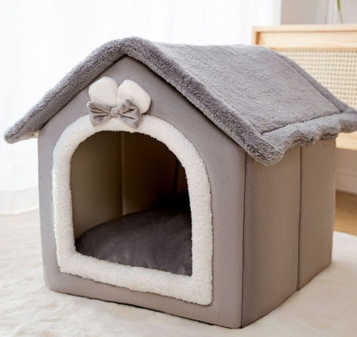 Foldable Doghouse Winter Villa